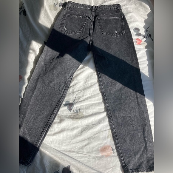 ZARA Black High Waist Ripped Skinny Jeans - Picture 10 of 14